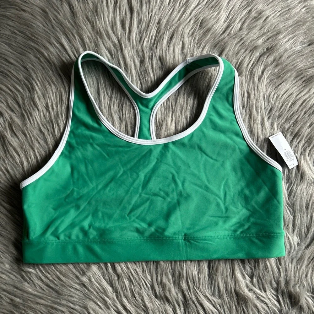 Old Navy Active‎ Powersoft Medium Support Go-Dry Sports Bra Womens Size XL Green